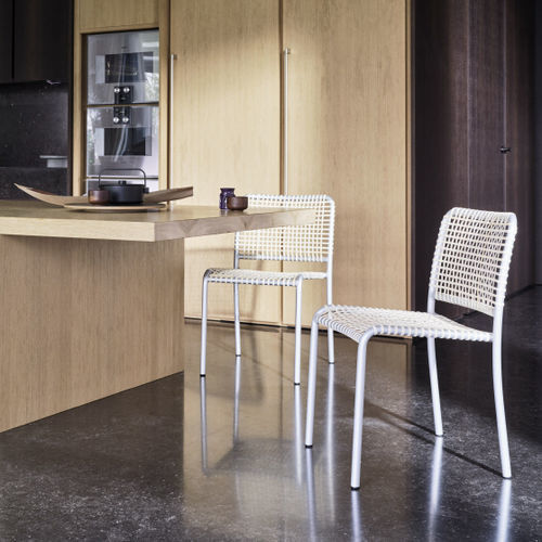 Sedia contemporanea - ALLU - GERVASONI - da interno / in pelle / in corda