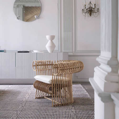 Poltrona contemporanea - R 513 - GERVASONI - in rattan / in rattan / personalizzabile