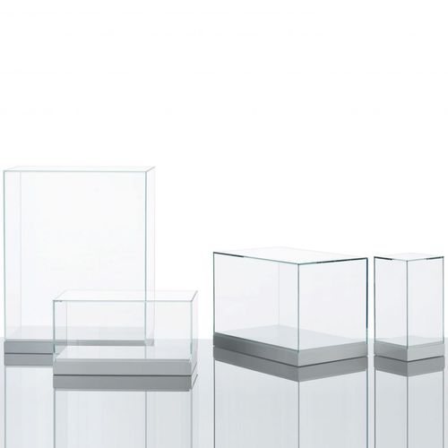 Vetrina contemporanea - TECHE  - GLAS ITALIA - in vetro / in legno laccato