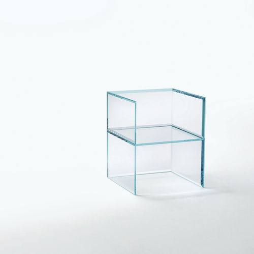 Poltrona contemporanea - PRISM - GLAS ITALIA - in vetro / trasparente