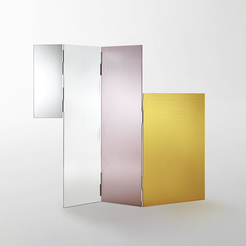 Paravento contemporaneo - RAYURES - GLAS ITALIA - in vetro / per edifici pubblici / modulare