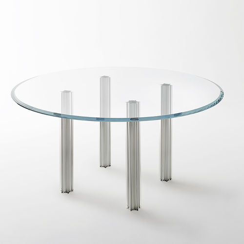Tavolo contemporaneo - STARLIGHT - GLAS ITALIA - in cristallo / rotondo / quadrato