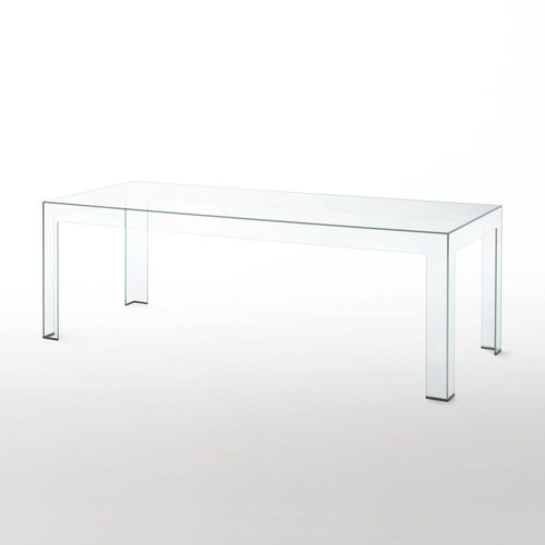 Tavolo da pranzo contemporaneo - ATLANTIS - GLAS ITALIA - in vetro / rettangolare / professionale