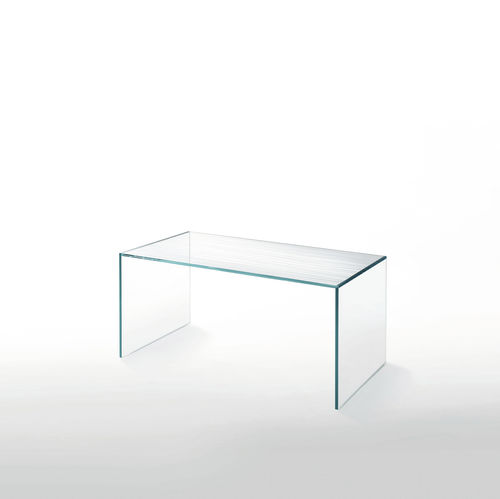 Tavolo da pranzo contemporaneo - GHIACCIOLO - GLAS ITALIA - in vetro / rettangolare / per uso residenziale