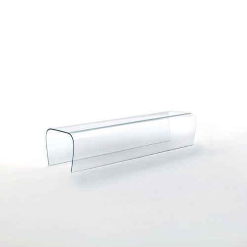 Panca contemporanea - BENT  - GLAS ITALIA - in vetro / di Naoto Fukasawa