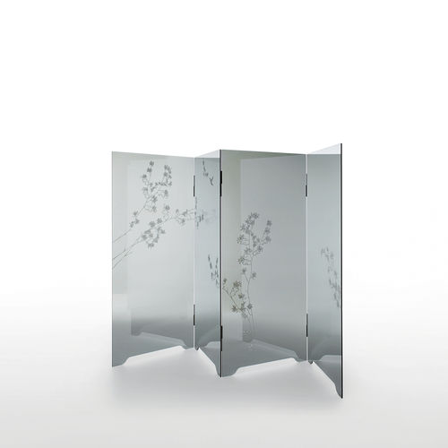 Paravento contemporaneo - HAIKU - GLAS ITALIA - in vetro / nero / di Jean-Marie Massaud