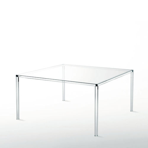 Tavolo da pranzo contemporaneo - LUMINOUS - GLAS ITALIA - in vetro temprato / rettangolare / per uso residenziale