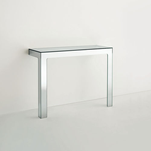 Consolle contemporanea - MIRROR MIRROR  - GLAS ITALIA - in vetro / rettangolare / per uso residenziale