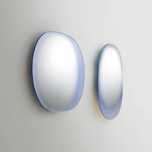 Specchio a muro - SHIMMER - GLAS ITALIA - contemporaneo / rotondo / di Patricia Urquiola