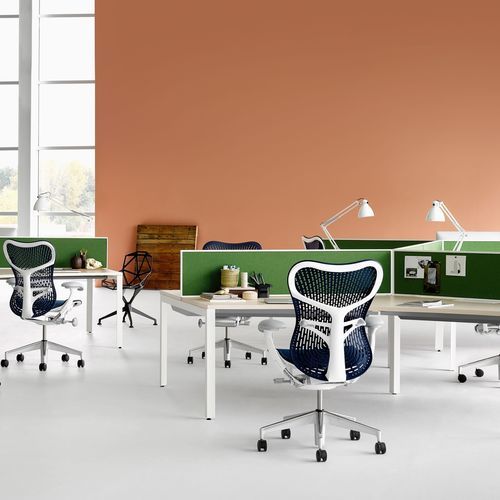 Poltrona da ufficio contemporanea - MIRRA 2 - Herman Miller - in tessuto / ergonomica / ad altezza regolabile