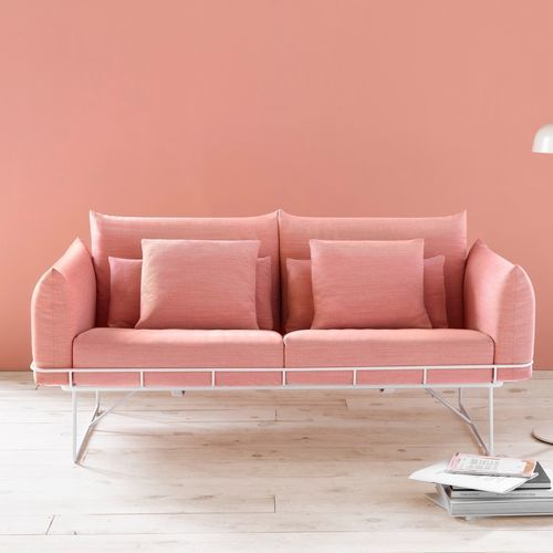 Divano contemporaneo - WIREFRAME - Herman Miller - in tessuto / marrone / grigio
