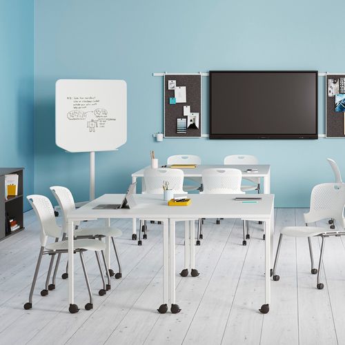 Tavolo da conferenza contemporaneo - EVERYWHERE  - Herman Miller - in legno / in laminato / con supporto in metallo