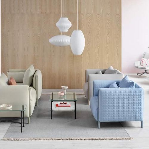 Divano contemporaneo - COLOURFORM - Herman Miller - in tessuto / imbottito / con schienale alto