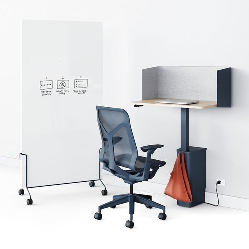 Tabellone bianco - OE1  - Herman Miller - da appoggio / in tessuto / a rotelle