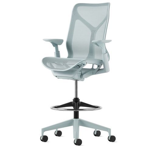 Sgabello da ufficio contemporaneo - COSM - Herman Miller - in tessuto / con supporto in metallo / con rotelle