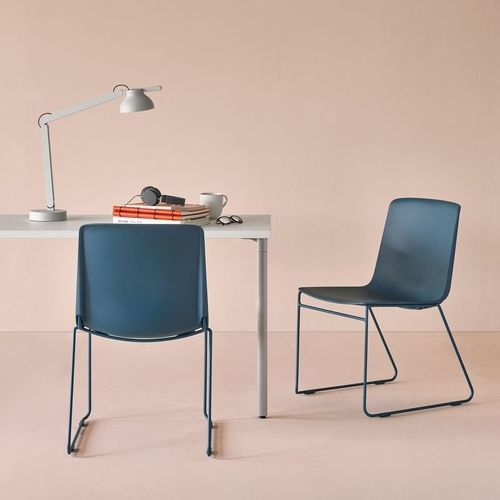 Sedia visitatore contemporanea - PRONTA - Herman Miller - da interno / in plastica / con supporto in metallo