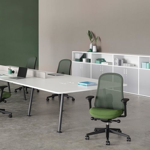 Sedia da ufficio contemporanea - LINO - Herman Miller - da interno / in tessuto / in composito