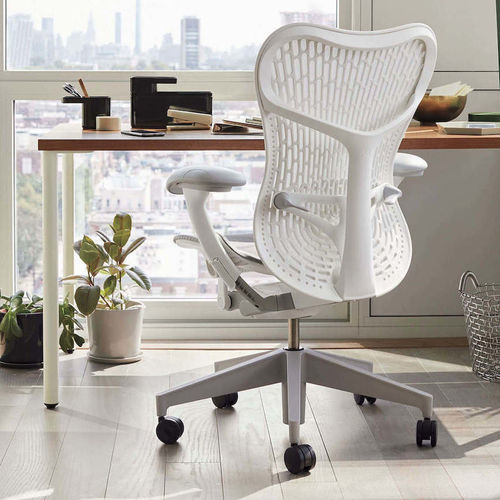 Tavolo da lavoro design minimalista - OE1 - Herman Miller - in legno / con supporto in metallo / rettangolare