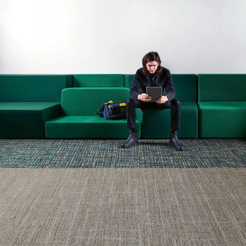 Moquette a quadrotte - OPEN AIR 401  - Interface - tufted / bouclé / strutturata