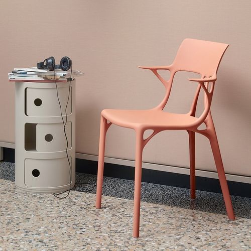 Sedia contemporanea - A.I - Kartell - da interno / in metallo / in termoplastica