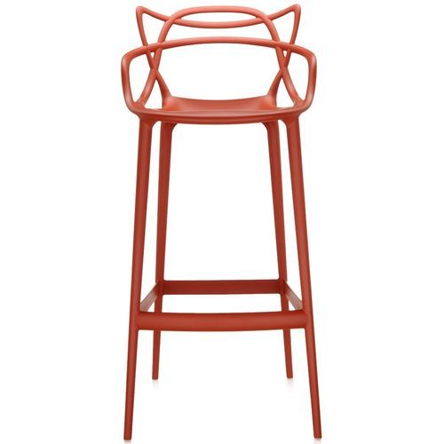 Sedia alta contemporanea - MASTERS - Kartell - da esterno / da interno / in termoplastica