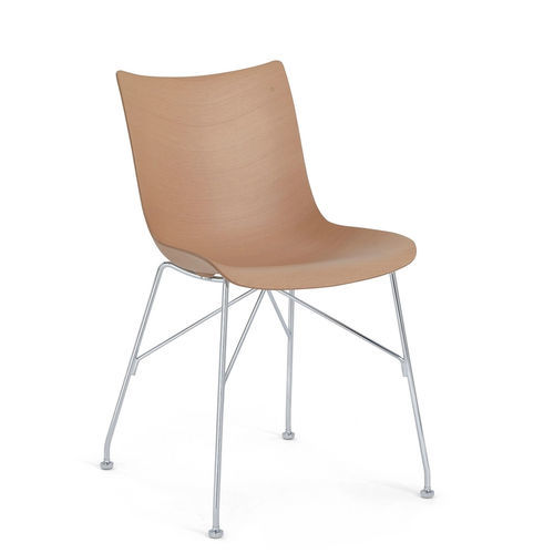 Sedia contemporanea - P/WOOD - Kartell - da interno / in frassino / in faggio