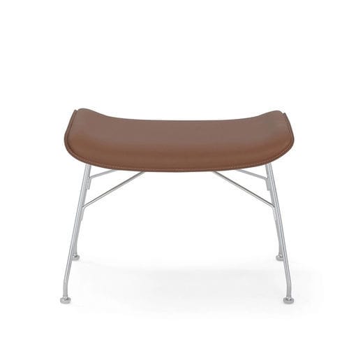 Poggiapiedi contemporaneo - S/WOOD  - Kartell - in pelle / in faggio / in frassino