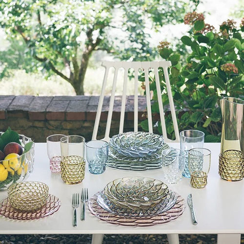 Piatto piatto - JELLIES FAMILY - Kartell - rotondo / in PMMA / contract