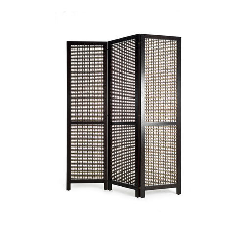 Paravento contemporaneo - SUZY WONG - Kenneth Cobonpue - in noce / in acero / in rattan