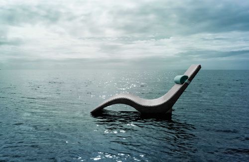 Lettino prendisole contemporaneo - MERMAID - Kenneth Cobonpue