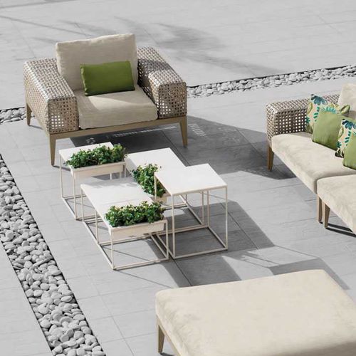 Poltrona contemporanea - TROPEZ - Kenneth Cobonpue - in rattan / in frassino / in alluminio