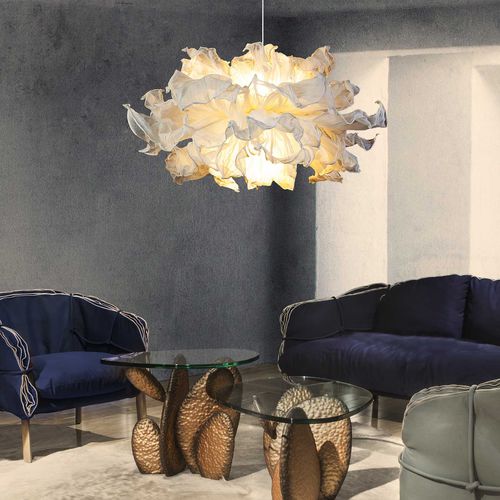 Lampada a sospensione - FANDANGO - Kenneth Cobonpue - in metallo / in cotone / design originale