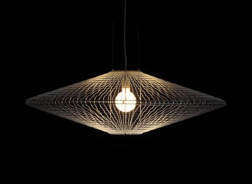 Lampada a sospensione - HALO : DISC  - Kenneth Cobonpue - in metallo / in nylon / contemporanea