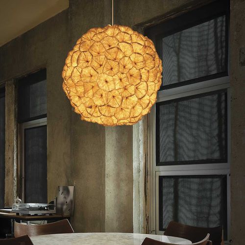 Lampada a sospensione - POPPY - Kenneth Cobonpue - di carta / contemporanea / con cavo