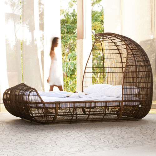 Letto a baldacchino - VOYAGE - Kenneth Cobonpue - matrimoniale / contemporaneo / in acciaio