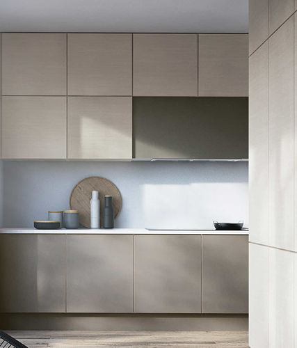 Cucina contemporanea - ATHENA LIGHT - HTH Køkkener - in laminato / in frassino / senza maniglie