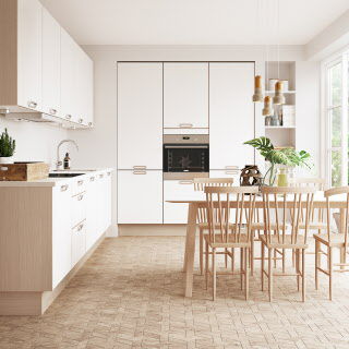 Cucina contemporanea - TREND  - HTH Køkkener - in melaminico / in legno massiccio / con impugnature