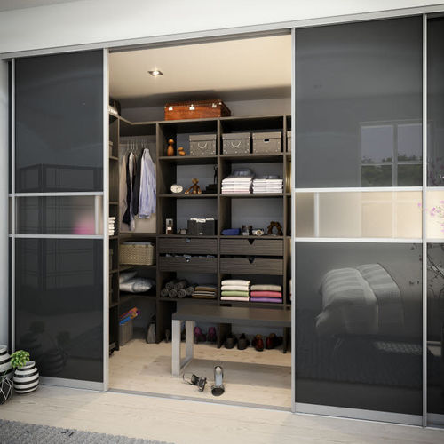Cabina armadio contemporanea - HTH Køkkener - in legno / con porta scorrevole