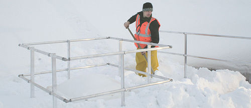 Ringhiera in alluminio - ROOF LIGHT BARRIERS® - dani alu - a sbarre / da esterno / per esterno