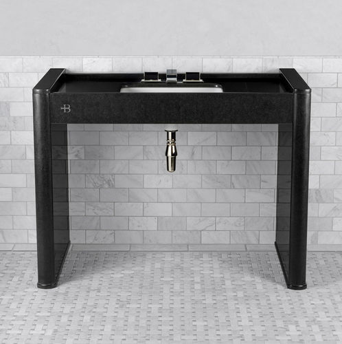 Supporto per lavabo in ceramica - LB 6342 BK - LEFROY BROOKS - in granito