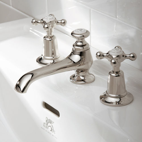 Miscelatore doppio comando per lavabo - CH 12 series - LEFROY BROOKS - da appoggio / da parete / in nichel