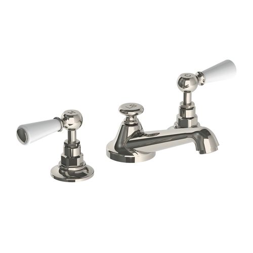 Miscelatore doppio comando per lavabo - WTE-BL 1220 - LEFROY BROOKS - da appoggio / in nichel / da bagno