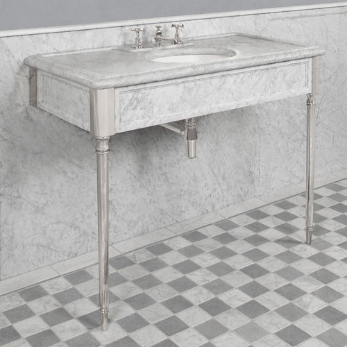 Supporto per lavabo in ottone - LB 6334 WH - LEFROY BROOKS - in ceramica / in marmo