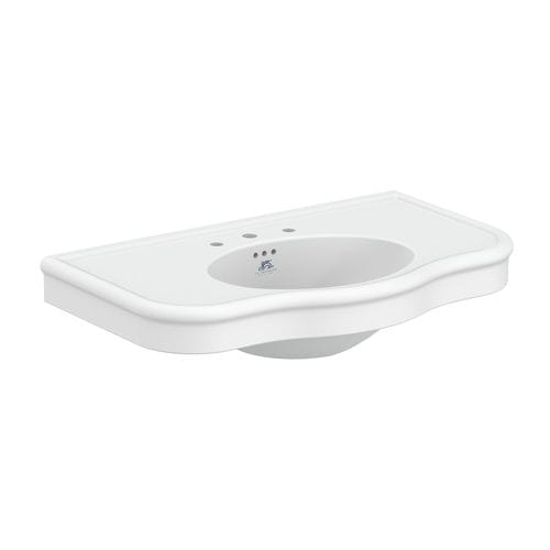 Lavabo autoportante - LB 7733 - LEFROY BROOKS - in ceramica / rettangolare / 3 fori