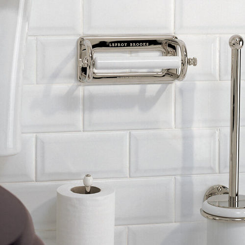 Portarotolo da parete - LB 4500 - LEFROY BROOKS - in metallo cromato / in ceramica / contract