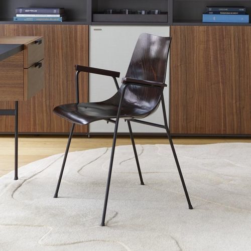 Sedia contemporanea - CM 131 - Ligne Roset - da interno / in faggio / con supporto in acciaio