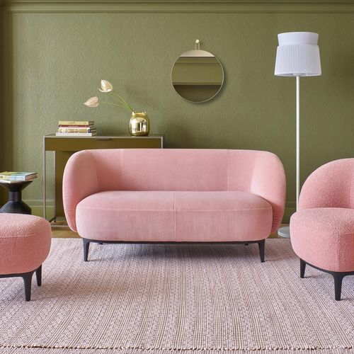 Divano contemporaneo - SOUFFLOT - Ligne Roset - in tessuto / in pelle / con braccioli