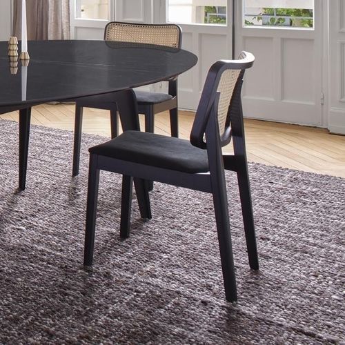 Sedia contemporanea - TAMBOUR - Ligne Roset - da interno / in tessuto / in rattan