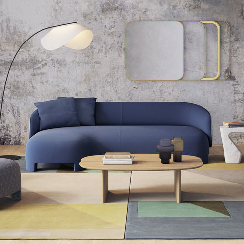 Divano d'angolo - TARU - Ligne Roset - contemporaneo / in tessuto / in pelle