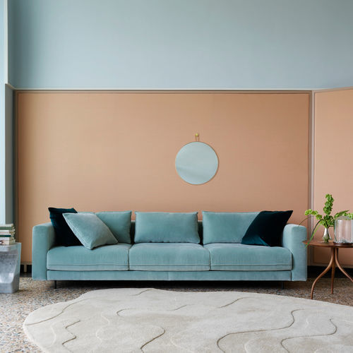 Divano contemporaneo - ENKI - Ligne Roset - in tessuto / in pelle / con rivestimento rimovibile